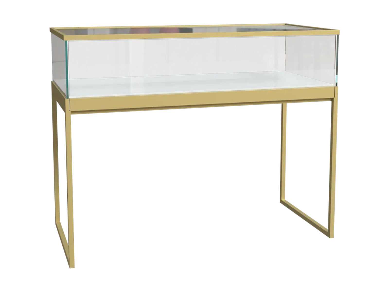perspective view 1 of U-shaped low jewelry counter