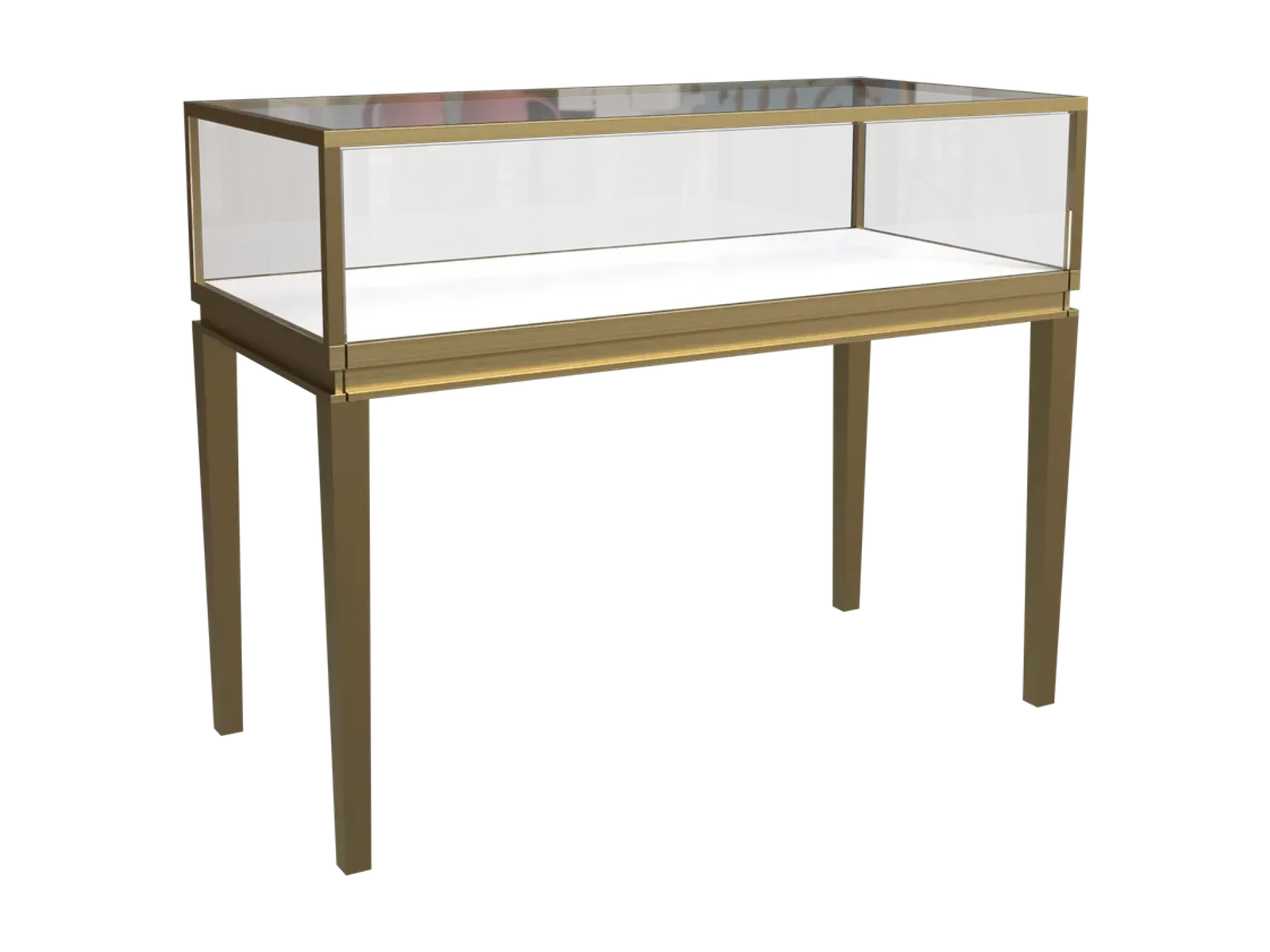 perspective view of standard low jewelry counter