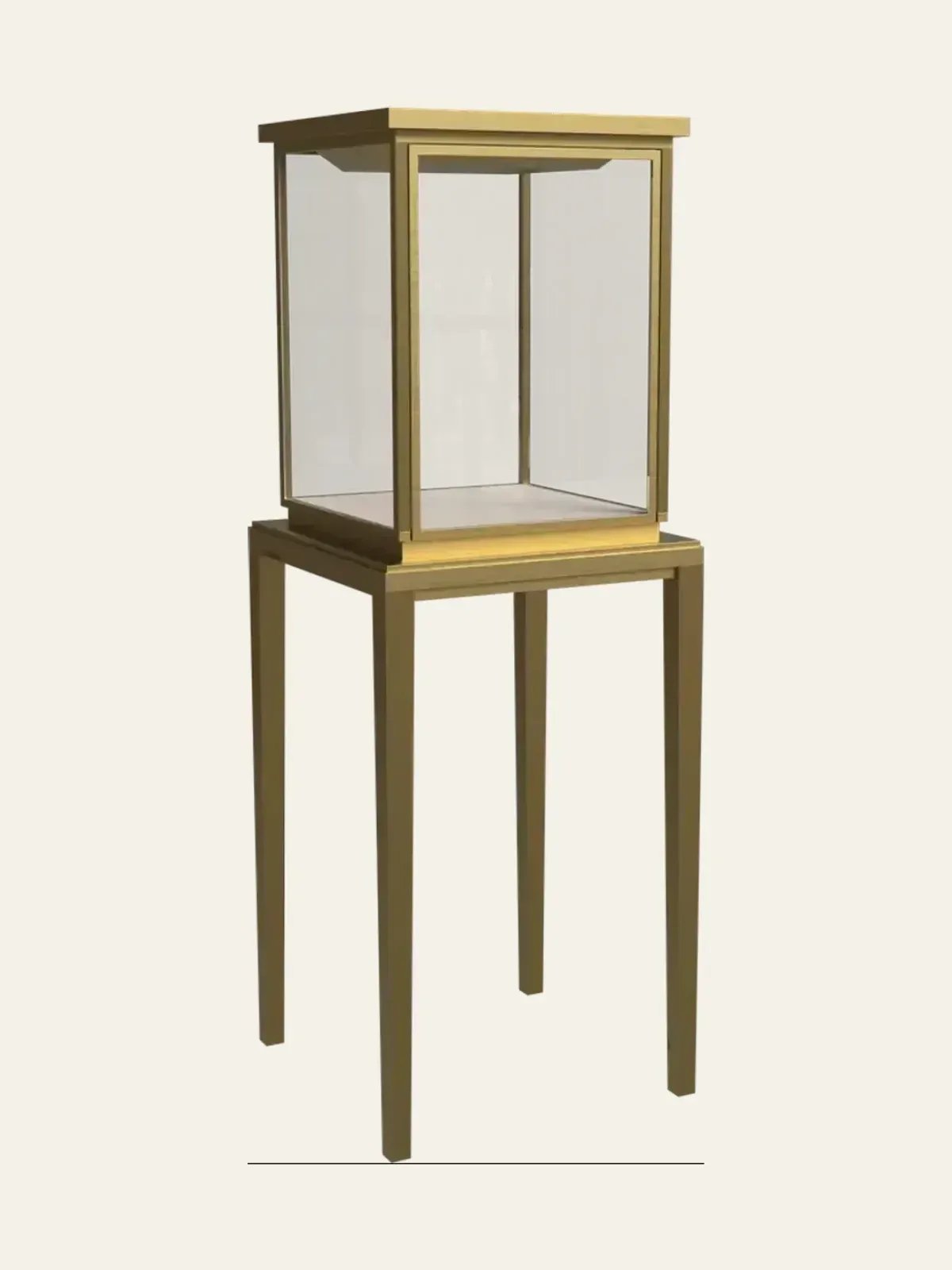 perspective view of curved-leg standard tall cabinet